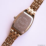 Vintage Armitron Diamond Black Dial Watch with Gold-tone Bracelet