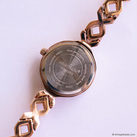 Vintage Gold-tone Armitron Dress Watch for Women with White Gemstones