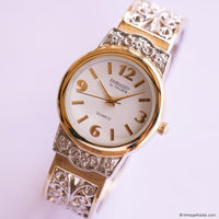 Vintage Two-tone Embassy by Gruen Bangle Watch for Women