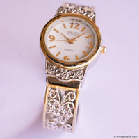 Vintage Two-tone Embassy by Gruen Bangle Watch for Women