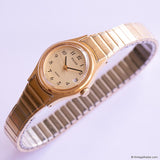 Vintage Gold-tone Pulsar Quartz Watch for Women | Classic Date Watch