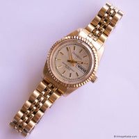 Vintage Gold-tone Armitron Day Date Quartz Watch | Ladies' Dress Watch