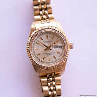 Vintage Gold-tone Armitron Day Date Quartz Watch | Ladies' Dress Watch