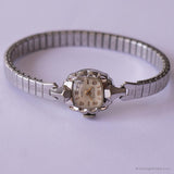 MEARS 21 Jewels Mechanical Vintage Watch | Silver-Tone Wedding Watch