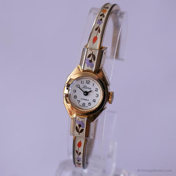 Swiss-Made Lara Mechanical Watch with Floral Details | Vintage Watches –  Vintage Radar