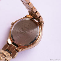 Vintage Gold-tone Armitron Dress Watch for Ladies with White Stones