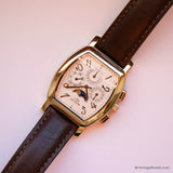 Fase lunar Astron de segunda mano reloj para hombres con estuche Tonneau