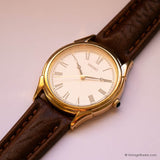 Vintage Seiko V701-1920 R1 Japan Quartz Watch for Men with Roman Numerals - Vintage Radar
