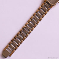 Vintage Two-tone Rectangular Seiko Ladies' Watch 2P20-6A20 R0