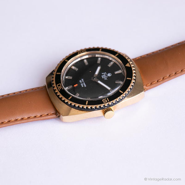 Felix. Watch Black-dial Felix Paris Automatic Watch | Vintage Gents Date Watch ...