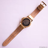 Vintage Gold-tone Baby Phat Watch with Gold-tone Strap & White Stones