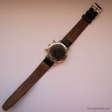 Estilo Art Déco vintage en tono dorado reloj | hecho en Suiza Chronograph reloj