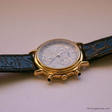 Estilo Art Déco vintage en tono dorado reloj | hecho en Suiza Chronograph reloj