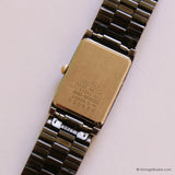 RARE Vintage Seiko Half-Moon Watch Black & Gold Tone 2P20-5K00 R0