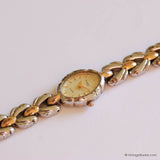 Tiny Vintage Silver-tone Regent Para Quartz Watch for Her with Oval Case - Vintage Radar