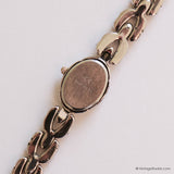 Tiny Vintage Silver-tone Regent Para Quartz Watch for Her with Oval Case - Vintage Radar