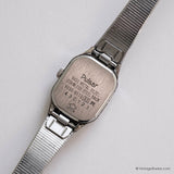 Tiny Vintage Pulsar Rectangular Watch for Ladies V230-5110 Black Dial - Vintage Radar