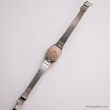 Tiny Vintage Pulsar Rectangular Watch for Ladies V230-5110 Black Dial - Vintage Radar