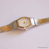 Vintage Lorus Quartz Watch V810-6820 | Two-tone Ladies' Tiny Wristwatch - Vintage Radar