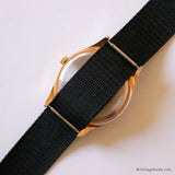 Vintage 33-mm Gold-tone Patrick Arnaud Watch with Black Nato© Strap - Vintage Radar
