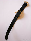 Vintage 33-mm Gold-tone Patrick Arnaud Watch with Black Nato© Strap - Vintage Radar