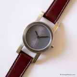 Tiny Vintage Silver-tone Calypso Watch for Ladies with Pale Blue Dial - Vintage Radar