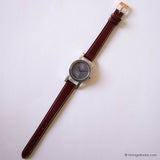 Tiny Vintage Silver-tone Calypso Watch for Ladies with Pale Blue Dial - Vintage Radar