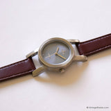 Tiny Vintage Silver-tone Calypso Watch for Ladies with Pale Blue Dial - Vintage Radar