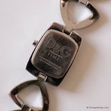 Vintage Dolce & Gabbana Time Watch for Ladies Silver-tone Rectangular - Vintage Radar