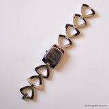 Vintage Dolce & Gabbana Time Watch for Ladies Silver-tone Rectangular - Vintage Radar