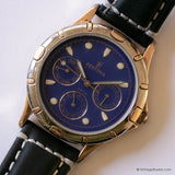 Vintage Blue-Dial Festina Watch for Men Day Date & Military Time