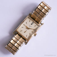 1950s Vintage Elgin 10K Gold Plated Watch | Art Deco Watch Vintage