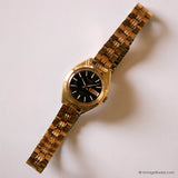 Vintage Pulsar Y468-0050 Watch Black Dial | Gold-tone Day & Date Watch - Vintage Radar