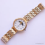 RARE Vintage Gold-tone Pulsar Moonphase Watch V338-6110 R0 - Vintage Radar