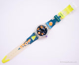 1993 Swatch SSK102 MOVIMENTO Watch | 90s Stop Swatch Chronograph