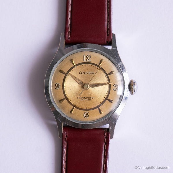 Ankra 17 Rubis Mechanical Watch | Vintage German Shockproof Watch