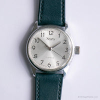 Orologio sears di tono d'argento vintage | 7 gioielli orologio da polso vintage meccanico