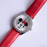 Seltener Jahrgang Minnie Mouse mit Red Hat Uhr | Disney Parks Armbanduhr