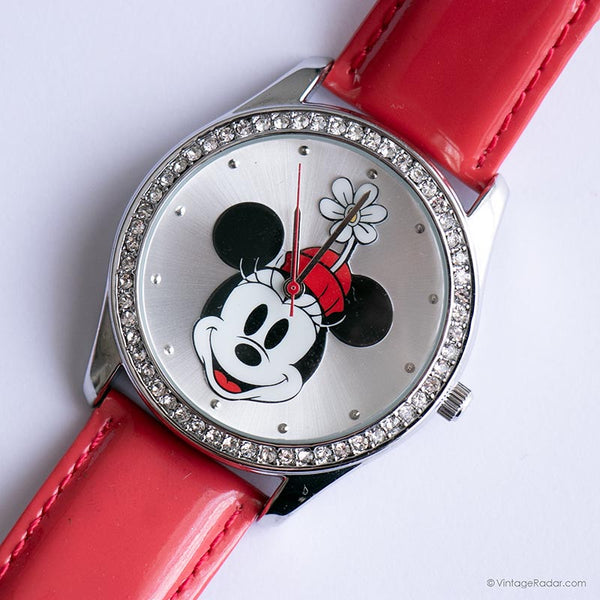 RARE Vintage Minnie Mouse with Red Hat Watch | Disney Parks Wristwatch