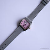 Vintage Rectangular Minnie Mouse Watch for Women with Pink Dial