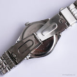 Vintage Minimalist Silver-Tone Minnie Mouse Frauenarmband Uhr