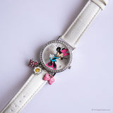 Vintage elegant Minnie Mouse Quarz Uhr mit Brief M Charme