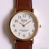 Vintage Acqua by Timex Quartz Watch Unisex with Brown Leather Strap