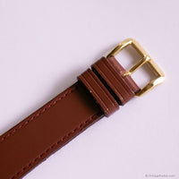 Vintage Acqua by Timex Quartz Watch Unisex with Brown Leather Strap