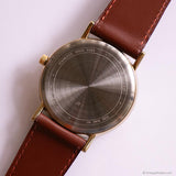 Vintage Acqua by Timex Quartz Watch Unisex with Brown Leather Strap