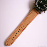 RARE Vintage Lip Alarm Chronograph Watch for Men with Black Dial