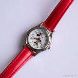 Vintage des années 90 et rouge Minnie Mouse Quartz montre pour femme