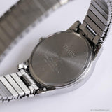 Vintage 35mm Silver-tone Timex Date Watch with Large Numerals Unisex