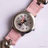 Rose pâle vintage Minnie Mouse Disney Quartz montre pour femme