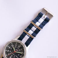 Retro Black-Dial Timex Watch with NATO Strap | Vintage Men's Timex Watch